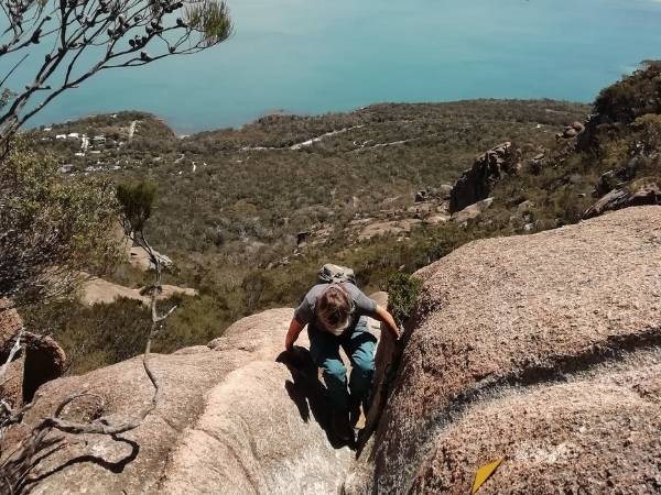 Hiking Mount Amos in Tasmania