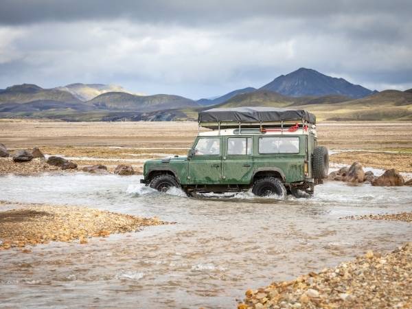 Iceland Landmannalaugar Jeep