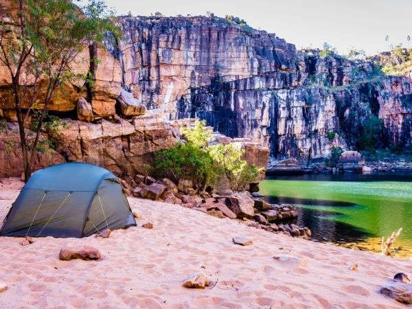 Sand camping in Australia